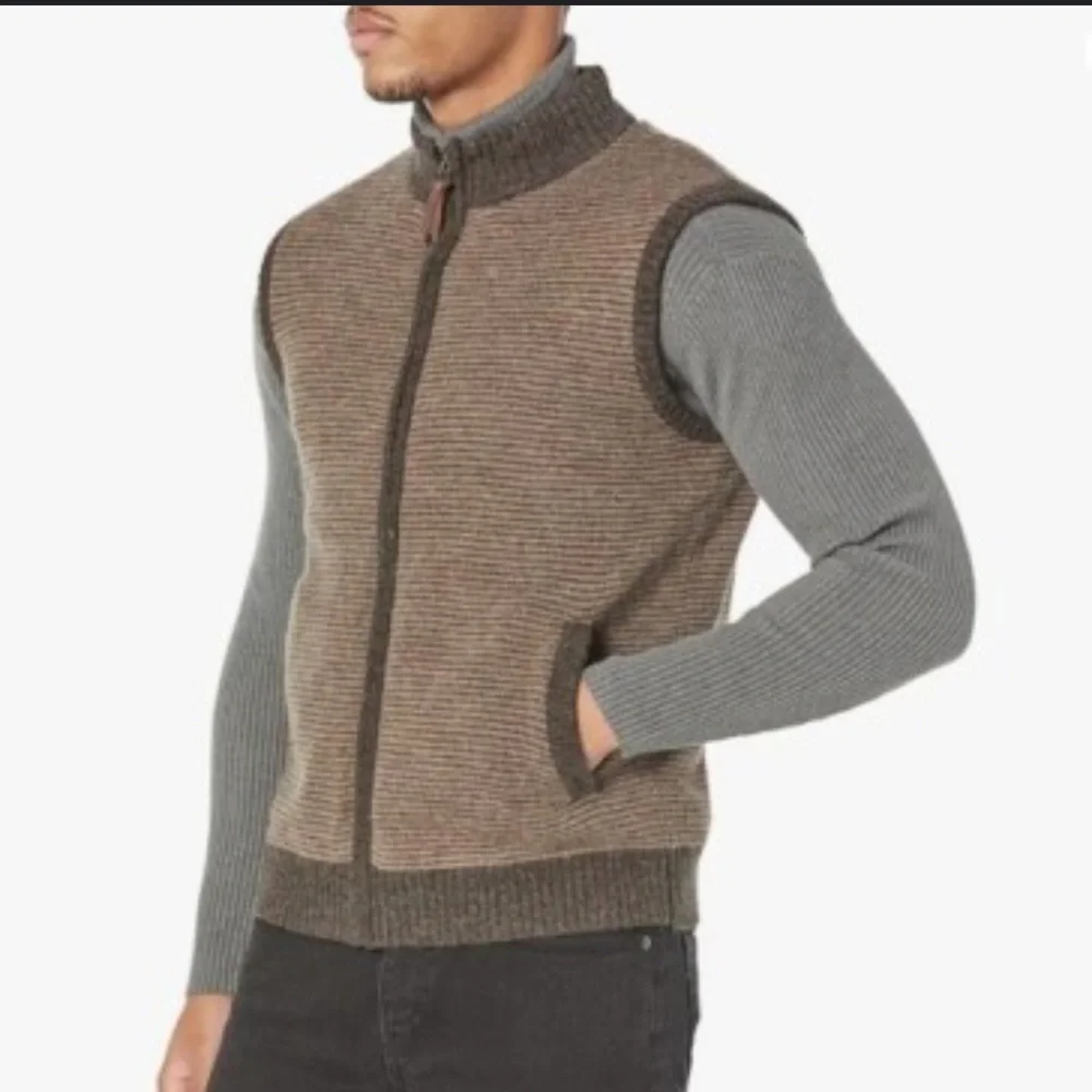 Pendleton Shetland collection sweater vest men’s large - Picture 4 of 11